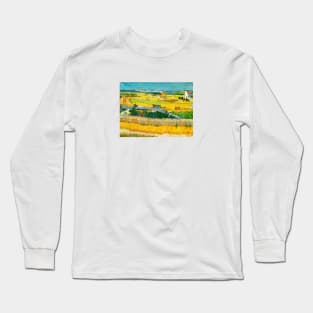 village landscape painting Long Sleeve T-Shirt